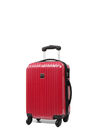 Ensemble 3 valises rigides Shiny Rouge Carbone Rouge Carbone