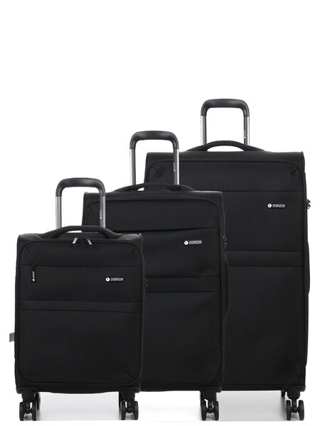 Ensemble 3 valises souples Dressing Noir