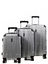 Ensemble 3 valises rigides TLV Silver