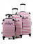 Ensemble 3 valises rigides CAG Rose / Blanc Rose / Blanc