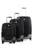 Ensemble 3 valises souples Antibes Noir