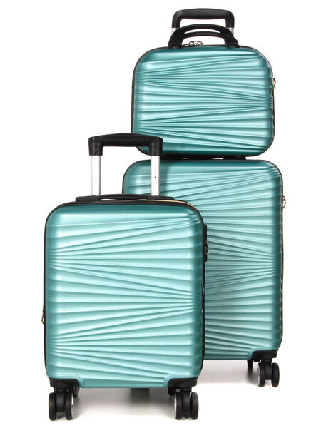 Ensemble 2 valises cabine rigides Sedona et vanity Menthe
