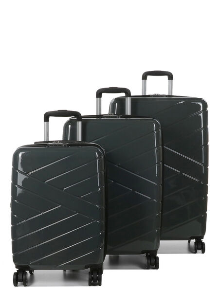 Ensemble 3 valises rigides extensibles Morelia Gris Foncé