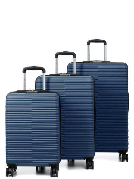 Ensemble 3 valises rigides Olinda Bleu