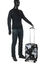 Ensemble 3 valises rigides extensibles Mappemonde Noir Blanc Noir Blanc
