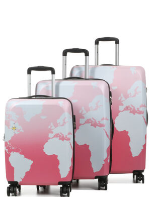 Ensemble 3 valises Lys Mappemonde