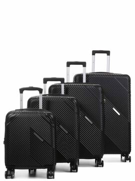 Ensemble 4 valises rigides extensibles Medellin Noir
