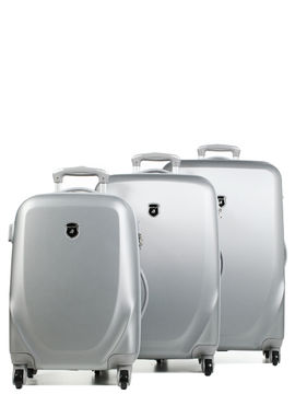 Ensemble 3 valises rigides Cannes Silver