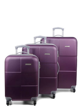 Ensemble 3 valises rigides Vilnius Violet