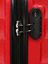Ensemble 3 valises rigides Parme Rouge Rouge