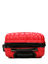 Ensemble 3 valises rigides Parme Rouge Rouge
