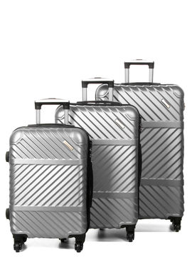 Ensemble 3 valises rigides Tijuana Silver