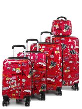 Ensemble 4 valises Madisson Bon Voyage et vanity