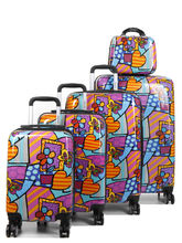 Ensemble 4 valises Madisson Pop Patchwork et vanity Bleu