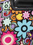 Ensemble 4 valises rigides Pop flower et vanity Orange