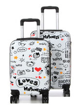Ensemble 2 valises Madisson Bonheur Blanc