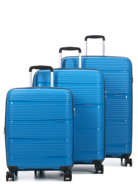 Ensemble 3 valises rigides R-Lite Bleu Cobalt