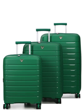 Ensemble 3 valises rigides extensibles B-Flying Bright Green