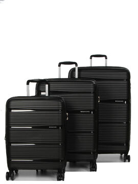 Ensemble 3 valises rigides R-Lite Noir