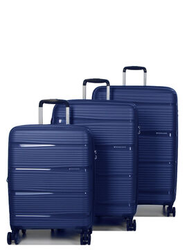 Ensemble 3 valises rigides R-Lite Bleu Nuit