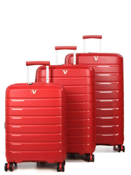 Ensemble 3 valises rigides extensibles B-Flying Rouge
