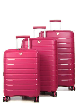 Ensemble 3 valises rigides extensibles B-Flying Magenta
