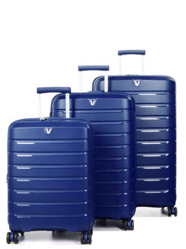 Ensemble 3 valises rigides extensibles B-Flying Bleu Nuit