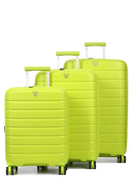 Ensemble 3 valises rigides extensibles B-Flying Cyber Lime