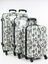 Ensemble 3 valises rigides Floralis 58, 69, 80 cm White/black