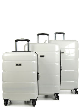 Ensemble 3 valises rigides S�oul Blanc