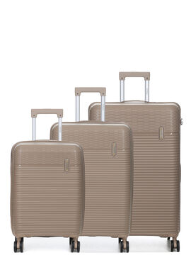 Ensemble 3 valises rigides Linea Kaki