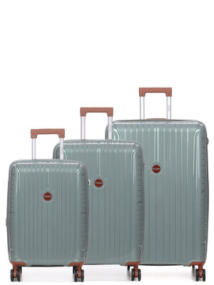 Ensemble 3 valises Teneo Boxea Vert de Gris