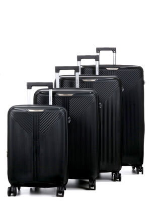 Ensemble 4 valises Teneo Deltea Noir