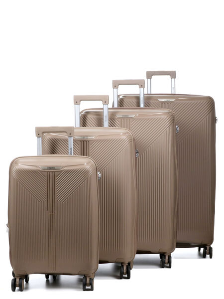 Ensemble 4 valises rigides extensibles Deltea