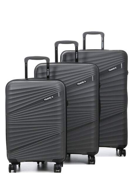 Ensemble 3 valises rigides Milos Anthracite