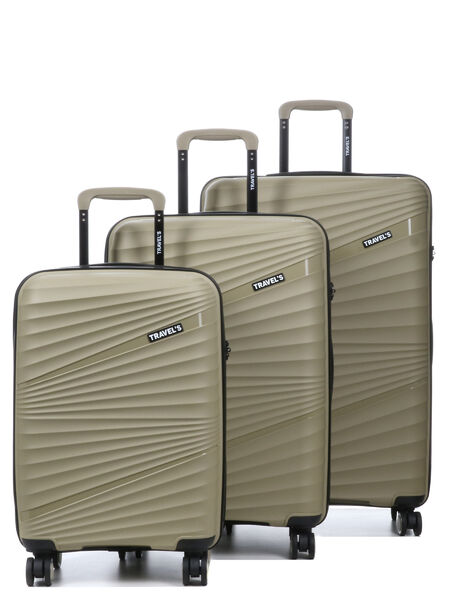 Ensemble 3 valises rigides Milos Beige