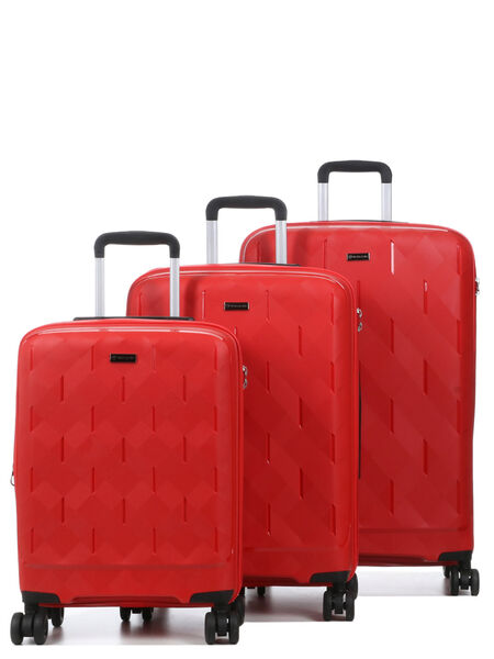 Ensemble 3 valises Potsdam Rouge