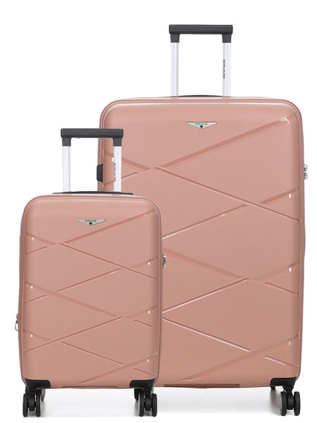 Ensemble 2 valises rigides extensibles Kos 2 Vieux Rose