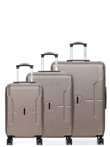 Ensemble 3 valises rigides Tanger 3 Champagne