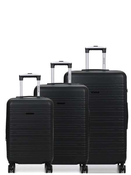 Ensemble 3 valises extensibles Bologne 2 Noir