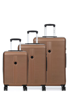Ensemble 3 valises rigides Leicester Toffee