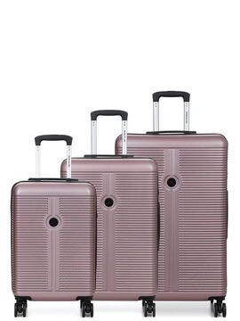 Ensemble 3 valises rigides Leicester Rose