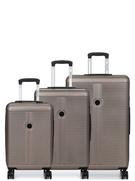 Ensemble 3 valises rigides Leicester Champagne