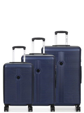 Ensemble 3 valises rigides Leicester Bleu Marine