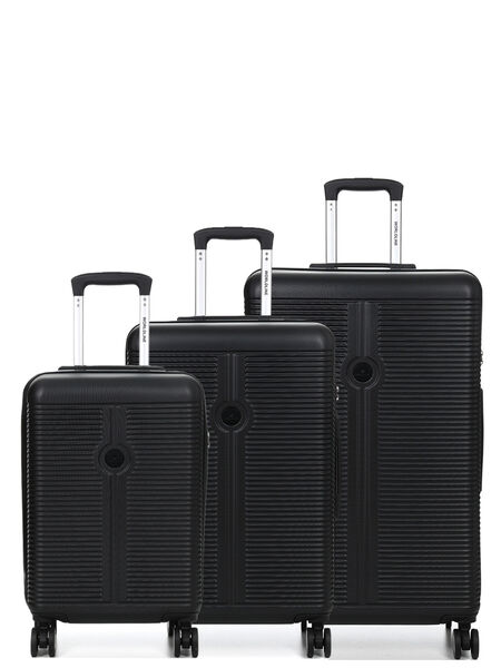 Ensemble 3 valises rigides Leicester Noir