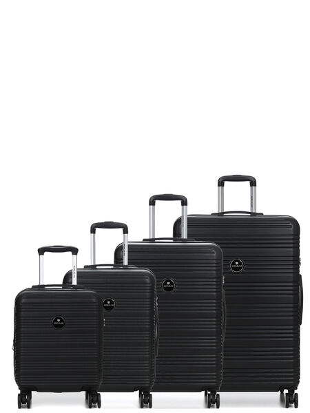 Ensemble 4 valises rigides extensibles Linz 3 Noir
