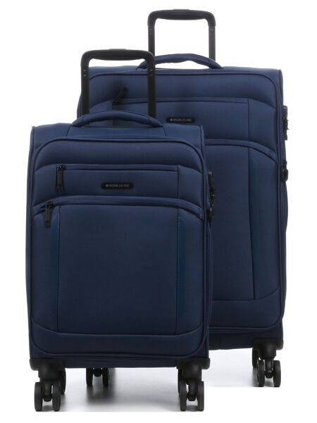 Ensemble 2 valises souples extensibles Héraklion 55 et 69 cm