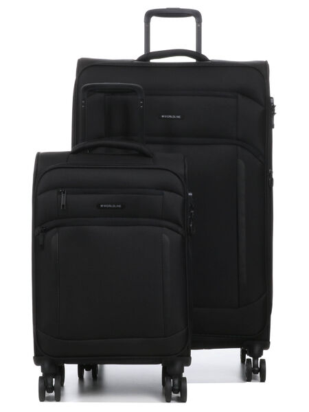 Ensemble 2 valises souples extensibles Héraklion 55 et 79 cm