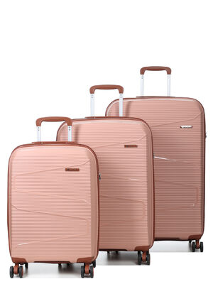 Ensemble 3 valises Worldline Zante Vieux Rose