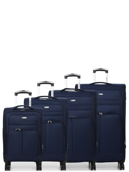 Ensemble 4 valises souples extensibles Horta 3 Bleu Marine